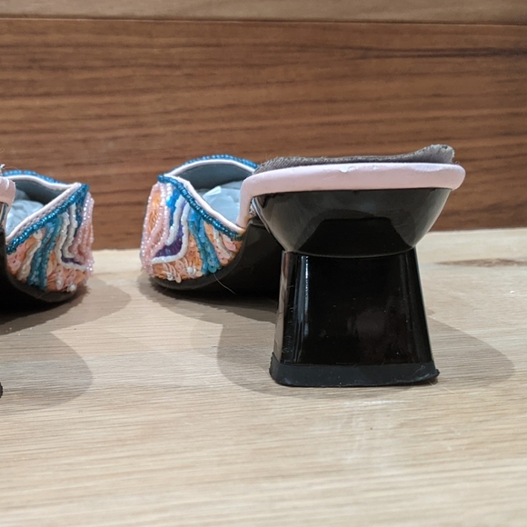 Vintage sequin kitten heel mules - Picture 12 of 12